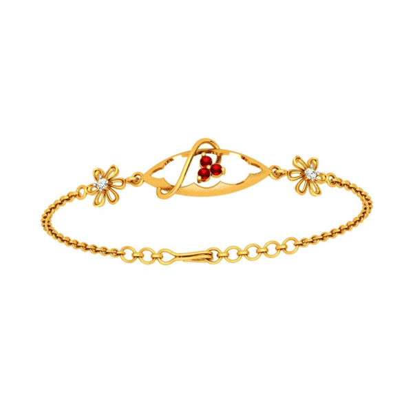 Chained Gold Diamond Bracelet Online