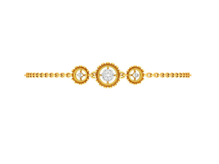 Golden Diamond Bud Bracelet Online