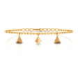 14k Dainty Gold Bracelet With Triangular Designs Online now