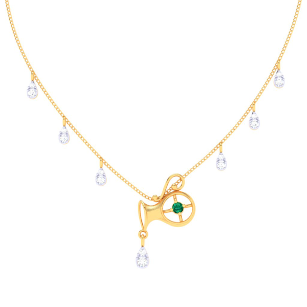 14k Aquarius Themed Gold Gorgeous Necklace From Amazea Collection Supply