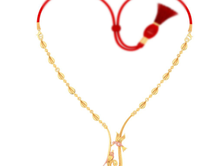 14k Intricately Crafted Gold Necklace Design For Sale