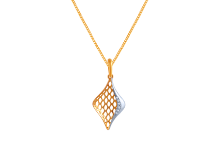 Honeycomb Dual Colour Diamond Pendant Online