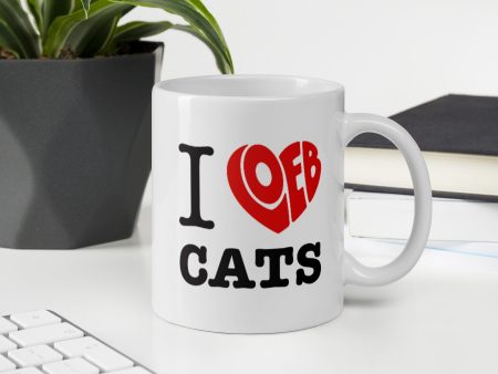 I Loeb Cats White Glossy Mug Sale