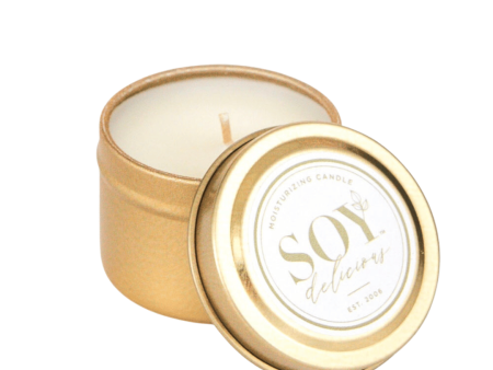 White Flower Travel Tin Candle | Soy Delicious on Sale