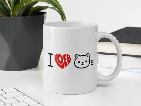 I Loeb Cats White Glossy Mug (Graphic) Online Sale