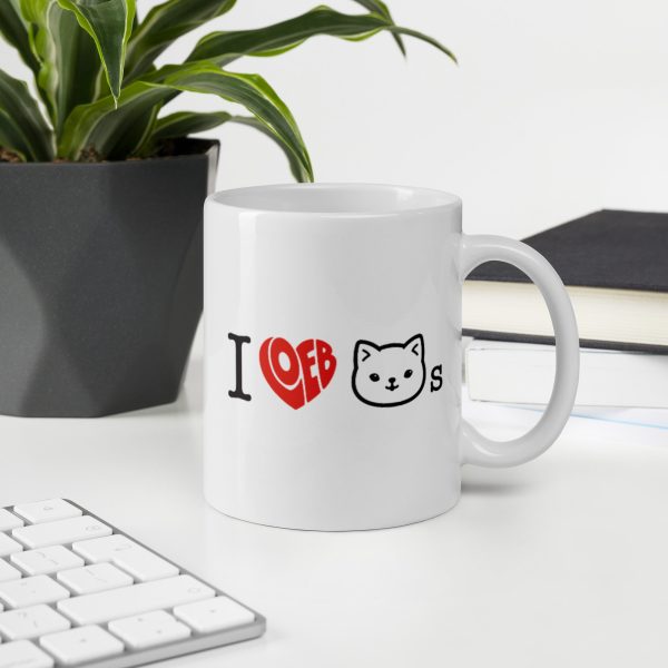 I Loeb Cats White Glossy Mug (Graphic) Online Sale