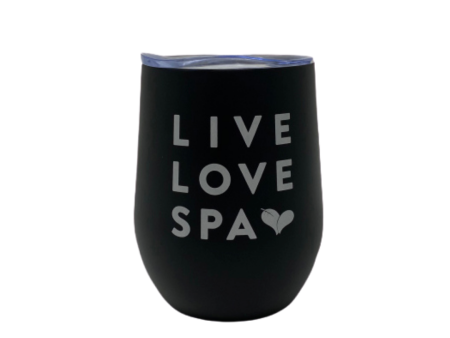 Live Love Spa Tumbler - Black | Lucky Owl Cheap