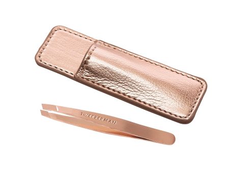 Rose Gold Mini Slant & Case | Tweezerman Online