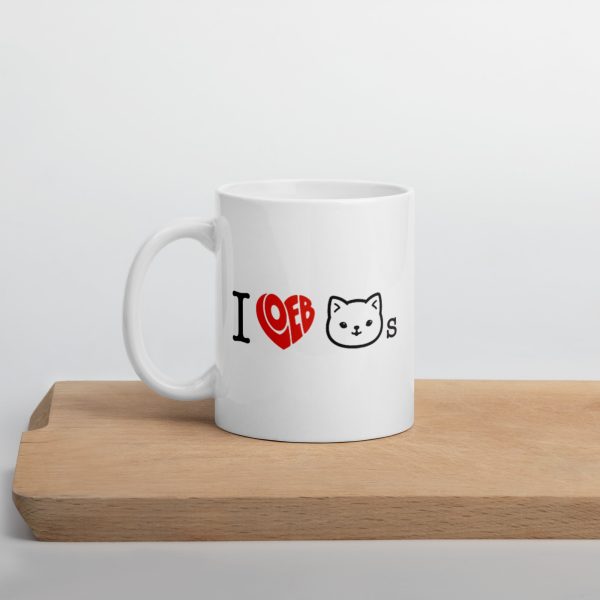 I Loeb Cats White Glossy Mug (Graphic) Online Sale