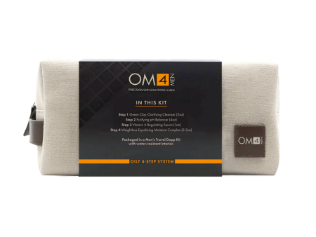 Oily 4-Step RegiMEN & Travel Bag | OM4Men Online