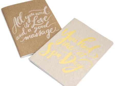 All you need is love and a good massage notebook | Scout Books For Discount