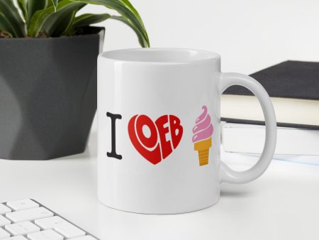 I Loeb Ice Cream White Glossy Mug Fashion