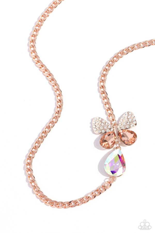 Fluttering Finesse - Rose Gold Fashion