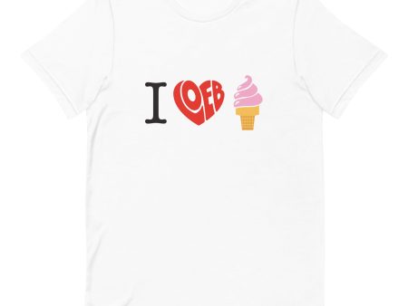 I Loeb Ice Cream Unisex T-Shirt (Strawberry) Cheap