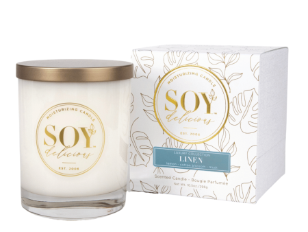 Linen Full Size Candle | Soy Delicious For Discount