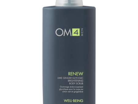 Renew: Lime Ginger Glycolic Brightening Body Scrub | OM4Men For Discount