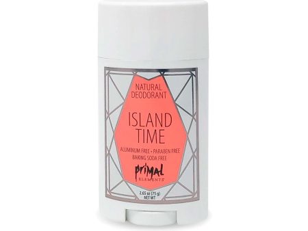 Natural Deodorant 2.65 oz. - ISLAND TIME | Primal Elements Online Sale