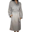 Microfiber Shimmer Lined Robe - Dove Gray | Mansfield For Sale