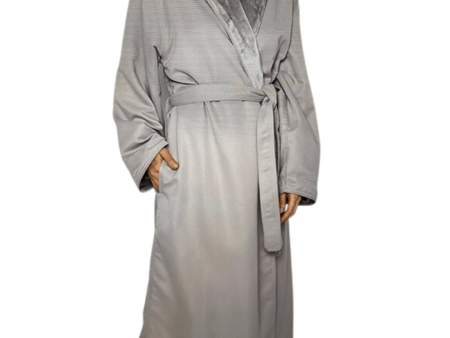 Microfiber Shimmer Lined Robe - Dove Gray | Mansfield For Sale