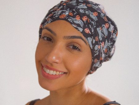 Hair Turban in Mermaid Black | D Hair For Discount