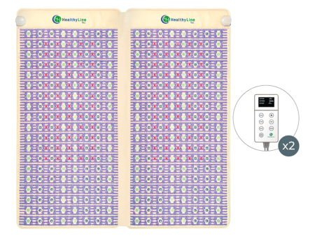 TAJ-Mat™ King 8076 Firm - Photon PEMF Split Inframat Pro® | HealthyLine For Cheap