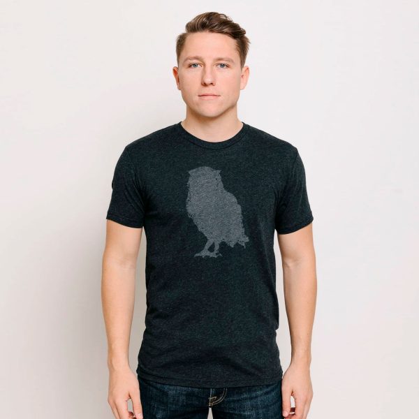 Distressed Owl Men s T-Shirt | Lucky Owl For Discount