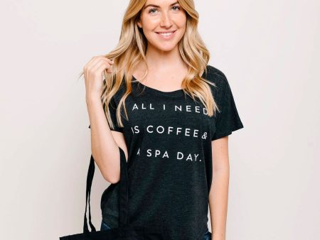 Coffee & A Spa Day Women s T-Shirt | Lucky Owl Fashion