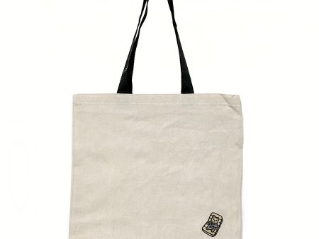 Canvas Totebag - with Embroidered Spa Bear | Lucky Owl Hot on Sale