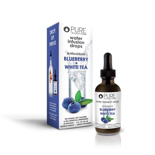 Super Fruit Extracts Water Infusion Drops - Blueberry + White Tea | Pure Inventions Supply