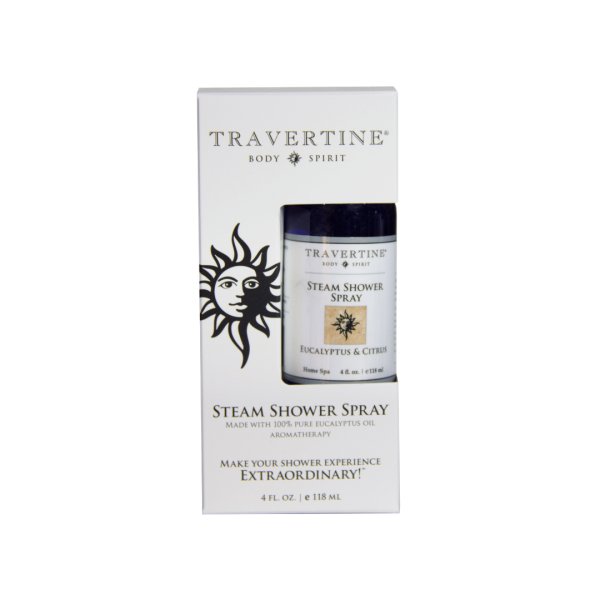 Eucalyptus + Citrus Steam Shower Spray | Travertine Spa Online Sale