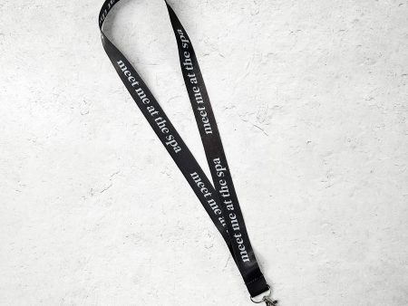 Lanyard - Black Meet Me at the Spa | Lucky Owl For Cheap