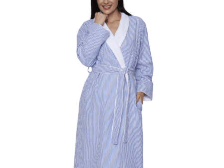 Seesucker Shimmer Lined Robe | Mansfield Hot on Sale