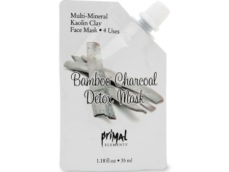 Face Mask - BAMBOO CHARCOAL DETOX | Primal Elements Online