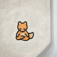 Canvas Totebag - with Embroidered Meditating Fox | Lucky Owl Online Hot Sale