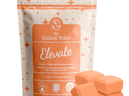 Elevate | Orange Shower Steamers | The Radiant Rhino Online now