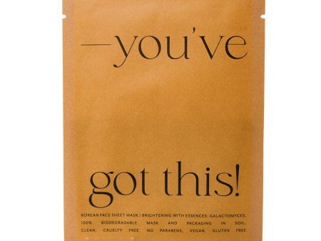 Korean Sheet Mask - You ve Got This | Lucky Owl Online Sale